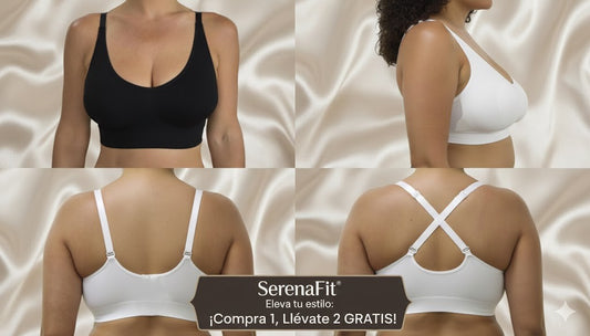 SerenaFit™ — Sujetador Sin Costuras que Moldea, Levanta y No Se Nota
