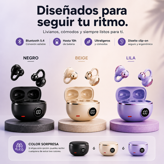 FLOW Clip™ — Auriculares Inalámbricos Clip-On