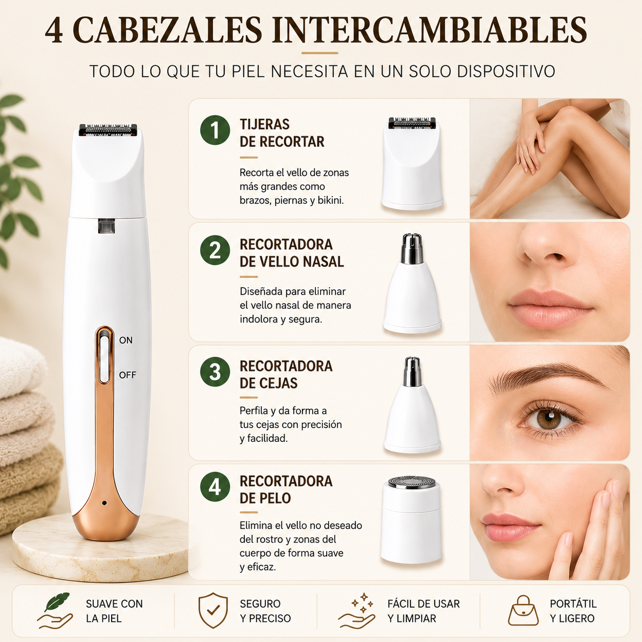 GlowBeauty Pro™ | Kit de Belleza 4 en 1