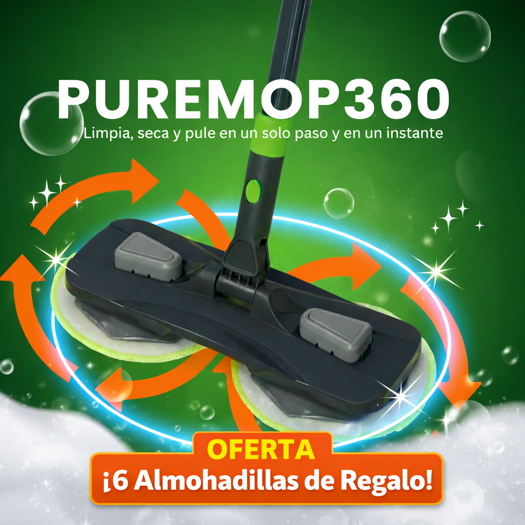 PureMop360º A Fricción + 🎁6 Almohadillas de REGALO🎁