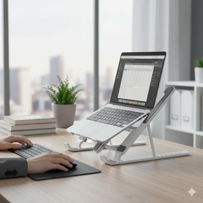 Soporte Plegable y Regulable para Portátil Flappot InnovaGoods