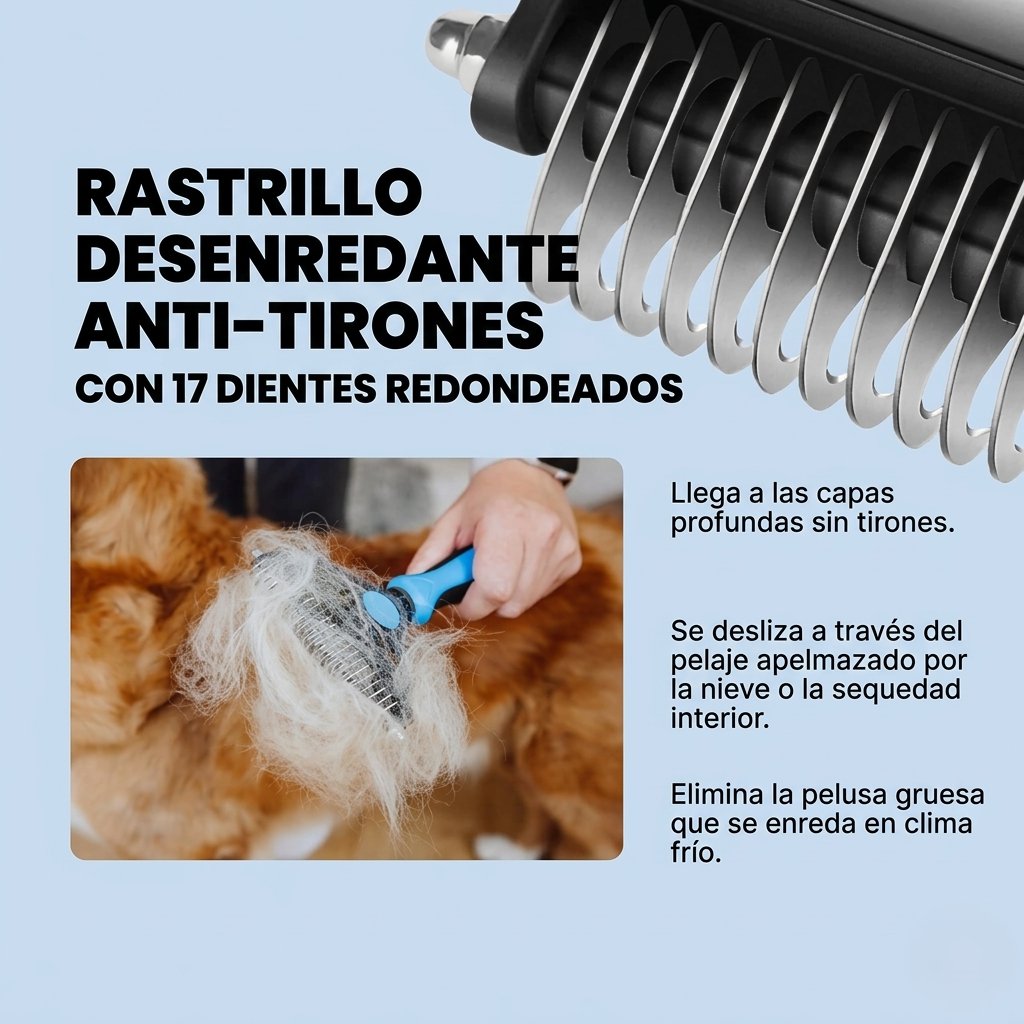 Menos pelo en casa desde el primer cepillado  🐶🐱✨